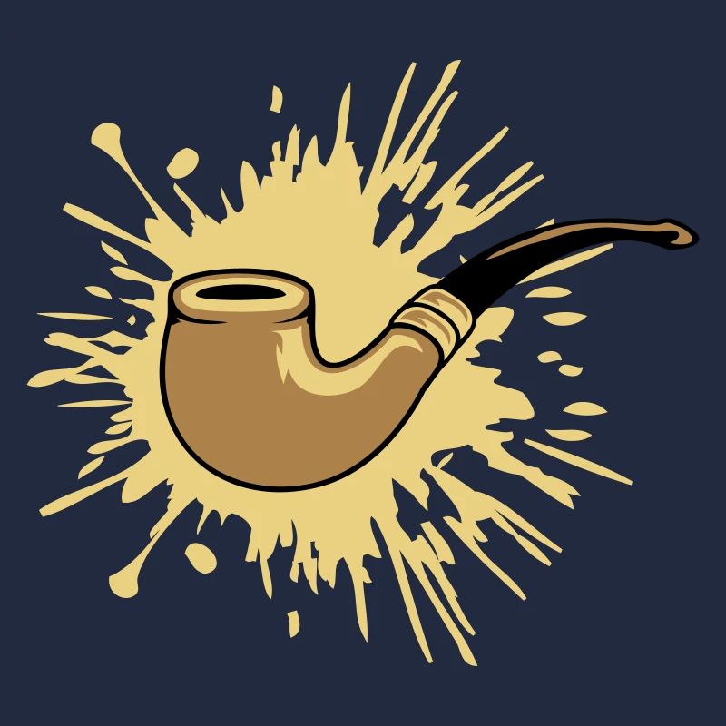 Klecks Tabakpfeife Raucher