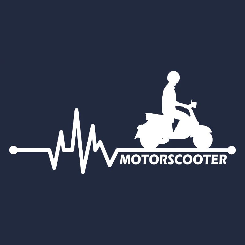 Motorroller Rollerfahrer - Herzschlag