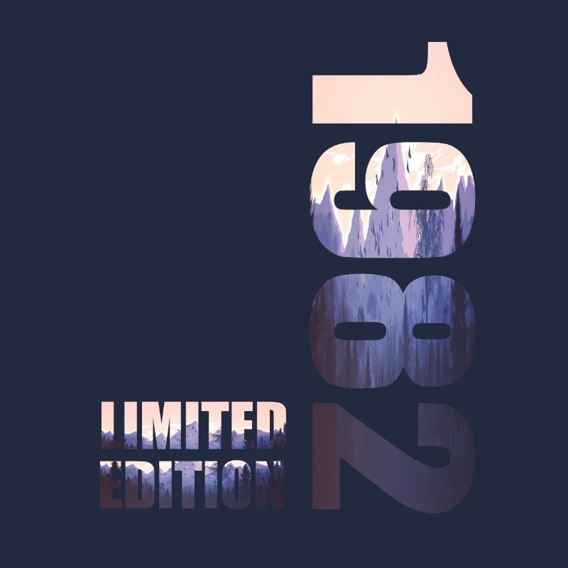 1982. Idée d’anniversaire de t-shirt en édition limitée