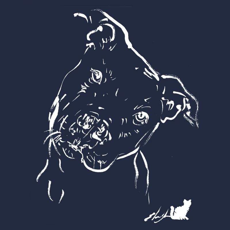 white pit bull