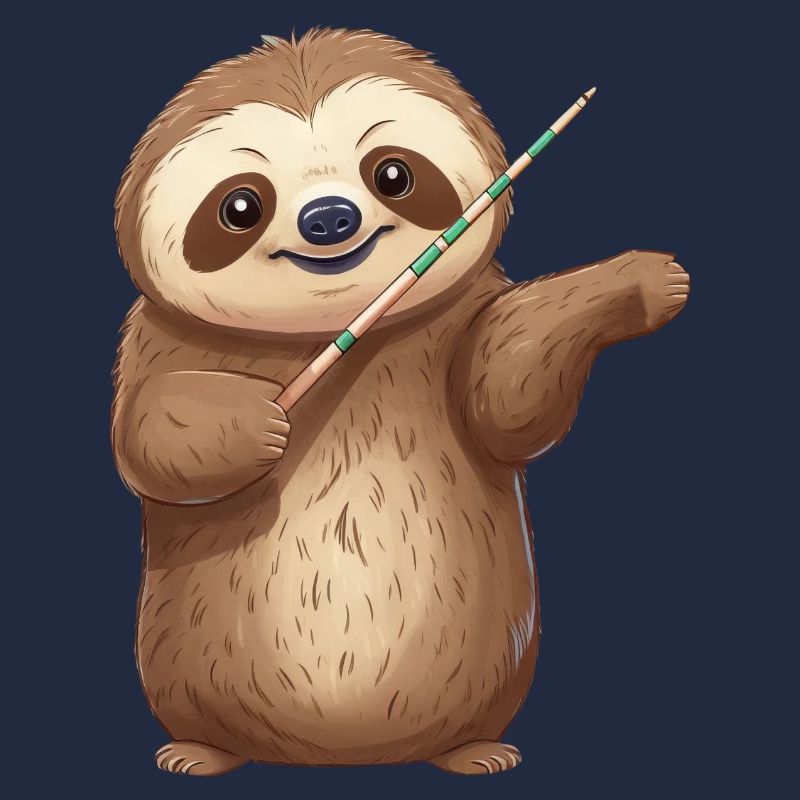 Faultier-Dirigent: Harmonie in Slow-Motion