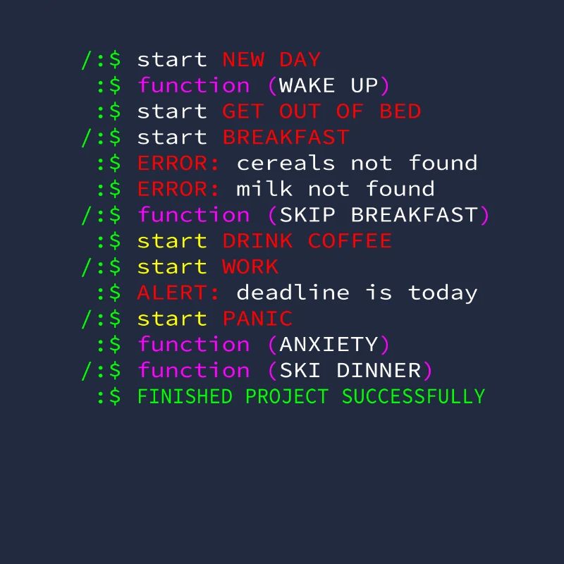 Programmierer Kaffee Tagesrhythmus lustig Geschenk