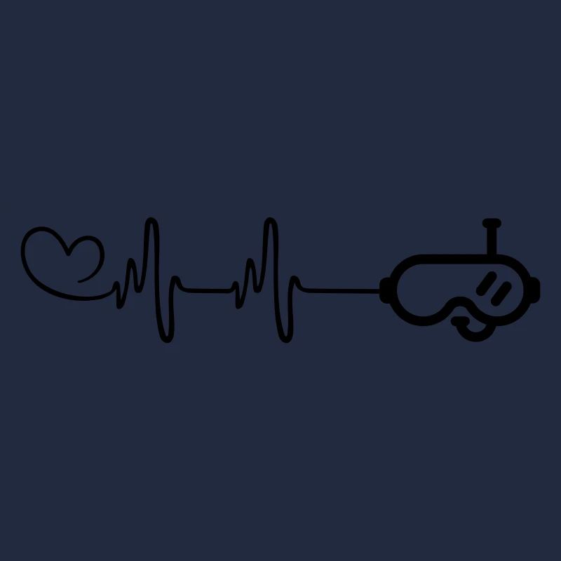 Lunettes de plongée pulse coeur