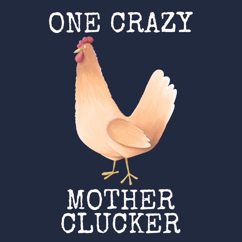 Huhn Eine verrückte Mutter Gacker