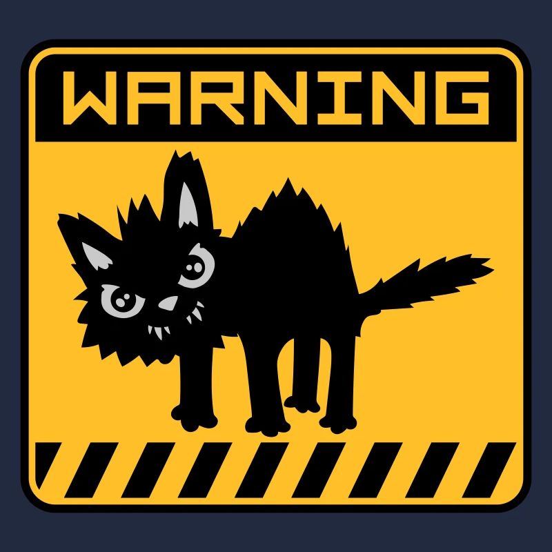 Avertissement chat dangereux