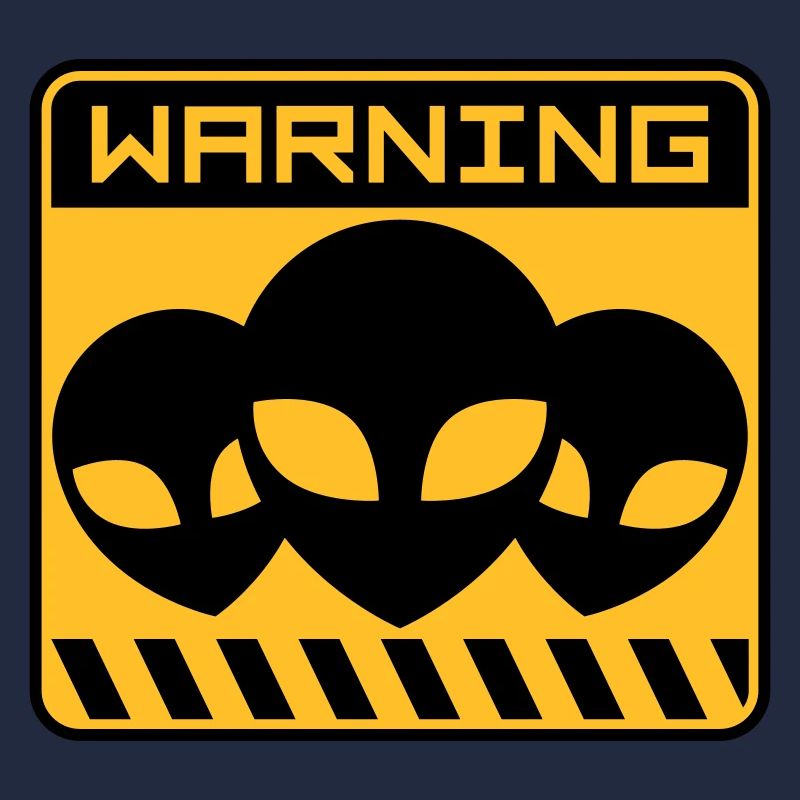 Warning Alien Design Shield