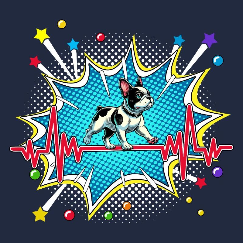 Beagle Pop Art Comic Retro Herzschlag