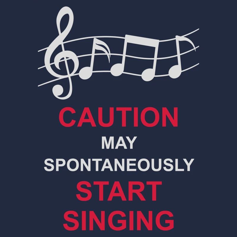 may spontaneously start singing