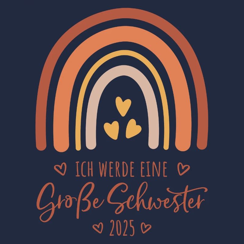 Ich werde eine große Schwester 2025 Regenbogen
