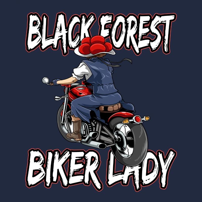 Black Forest Biker Lady Schwarzwald Motorrad