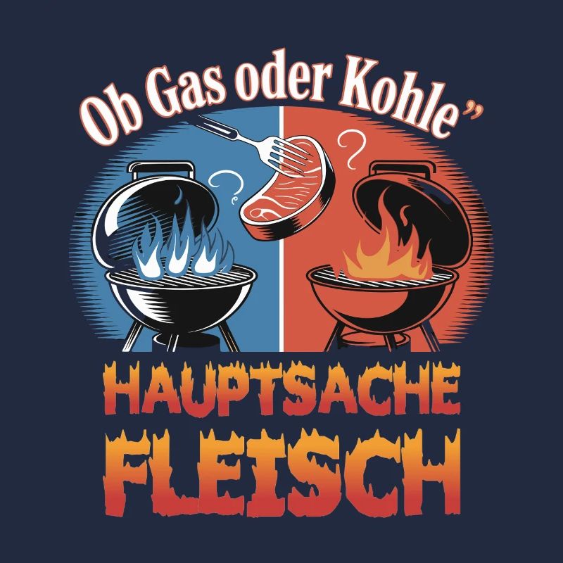 Ob Gas Oder Kohle Hauptsache Fleisch Grill