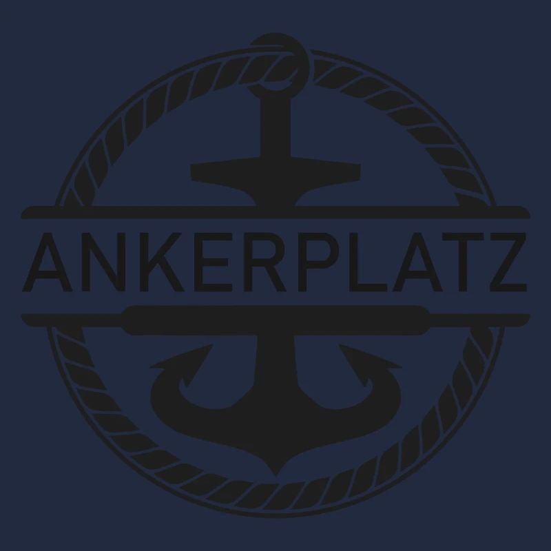 Ankerplatz mit Schiff Anker