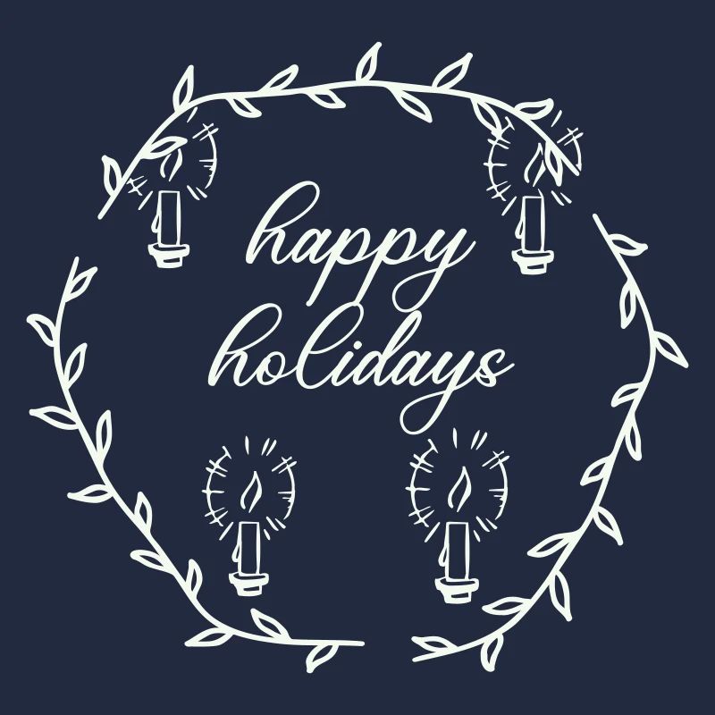 Advent Advetskranz Happy Holidays