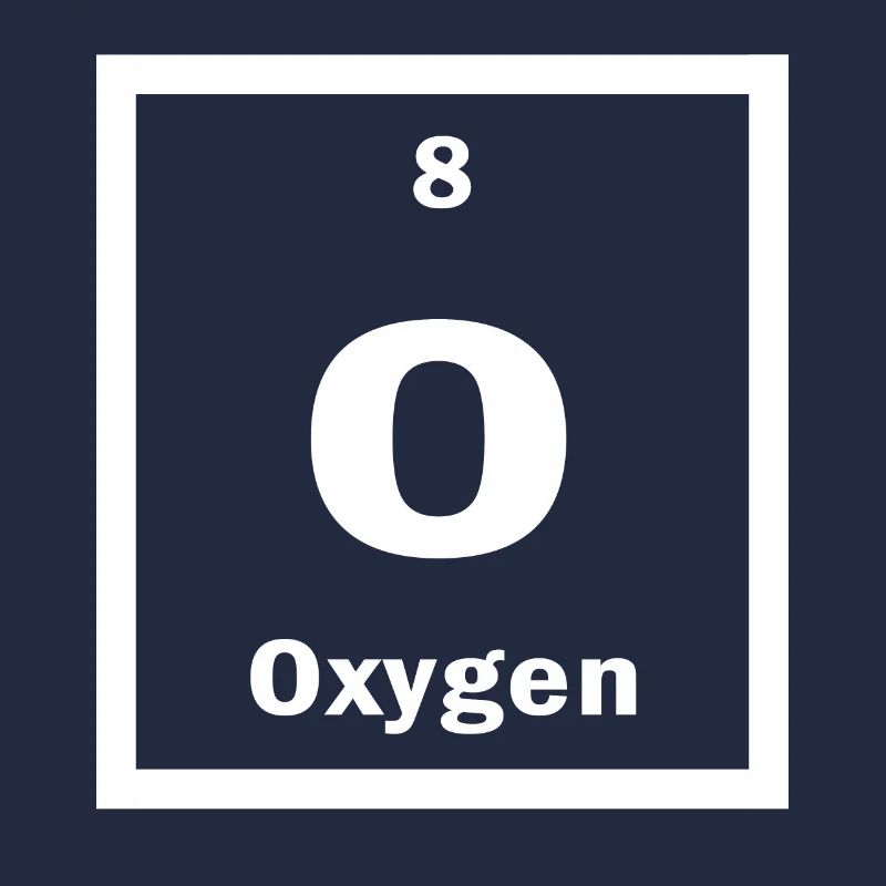 Oxygen O Periodic Table of Elements Science