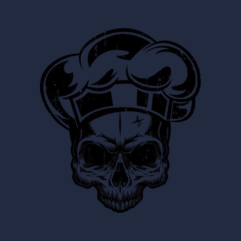 Koch Skull Chapeau de chef