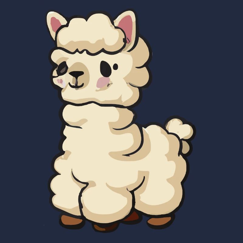 Bébé Lama Bébé Alpaga Drôle