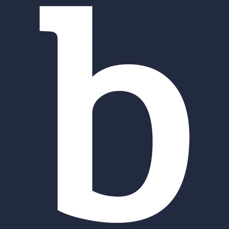 Lettre b "b" blanche