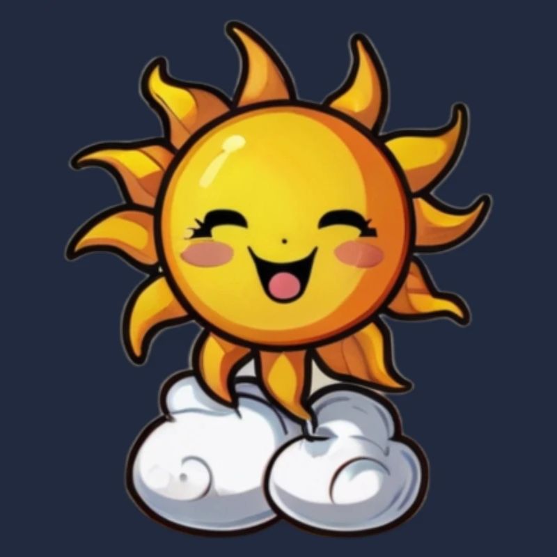 Lachende Sonne
