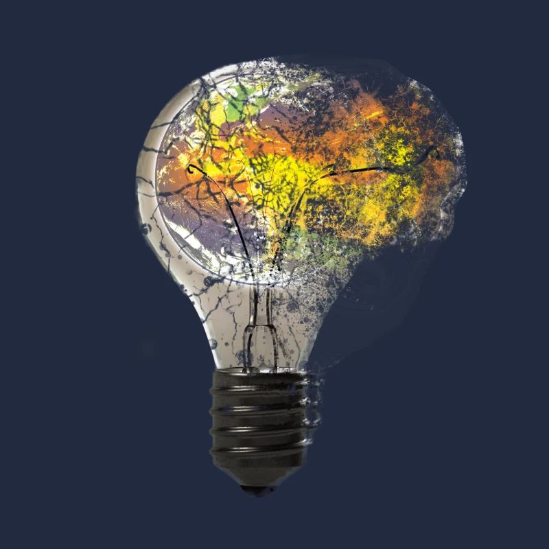 Exploding light bulb bulb lamp earth world