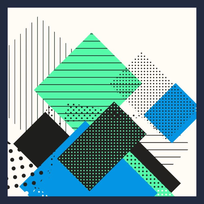 Pastel abstrait rectangles