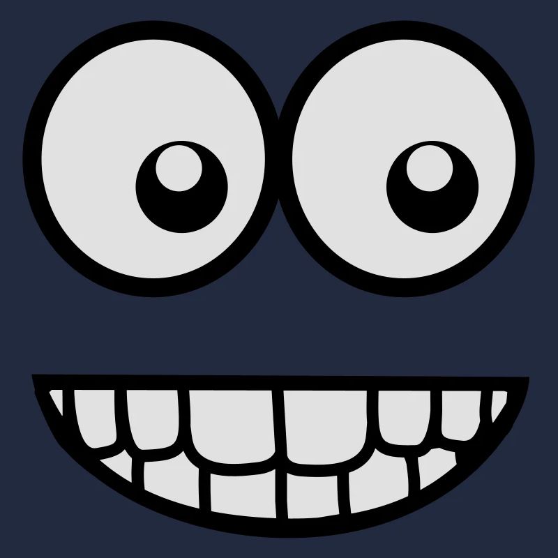 Visage comique drôle (Crazy & Cool) - Smiley