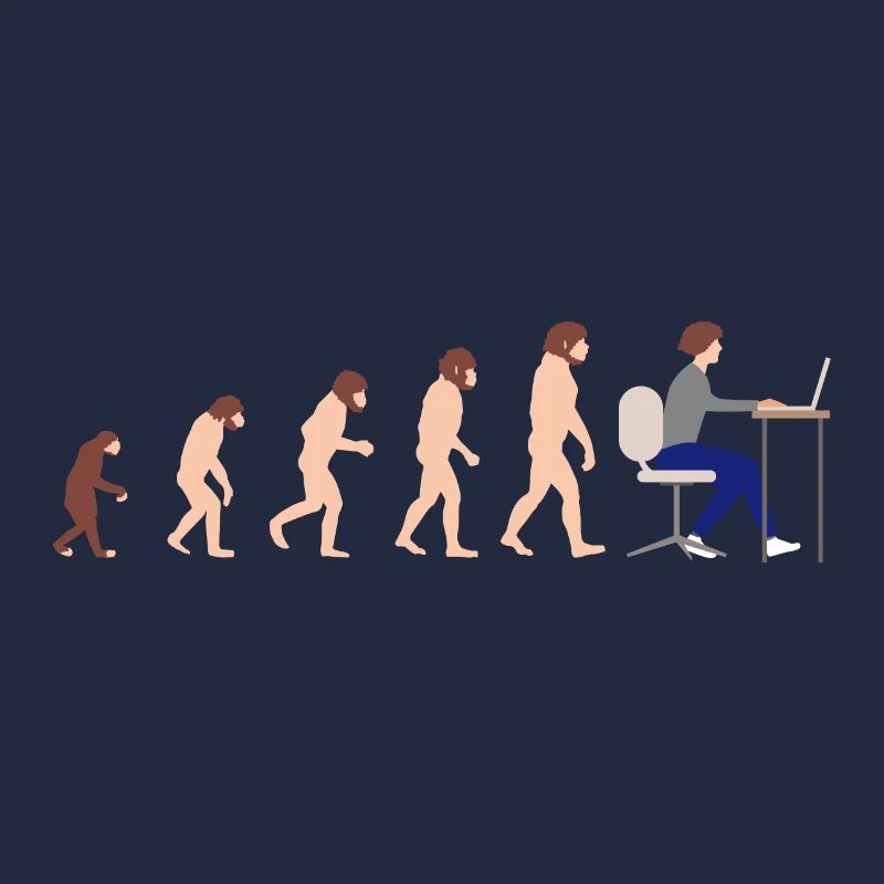 Evolution Entwickler Programmierer Lustiges Gift