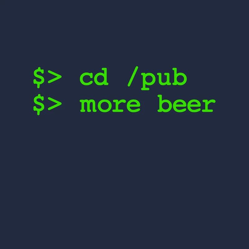 cd pub - plus de bière - Linux Shell