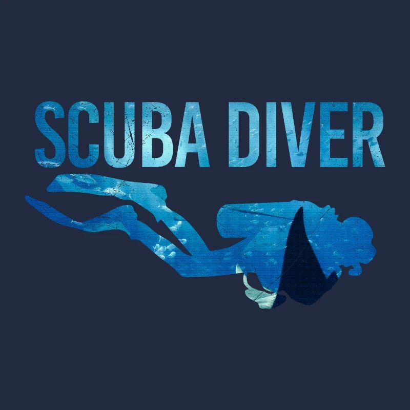 Double Exposure Tauchen Scuba Diver Geschenkidee
