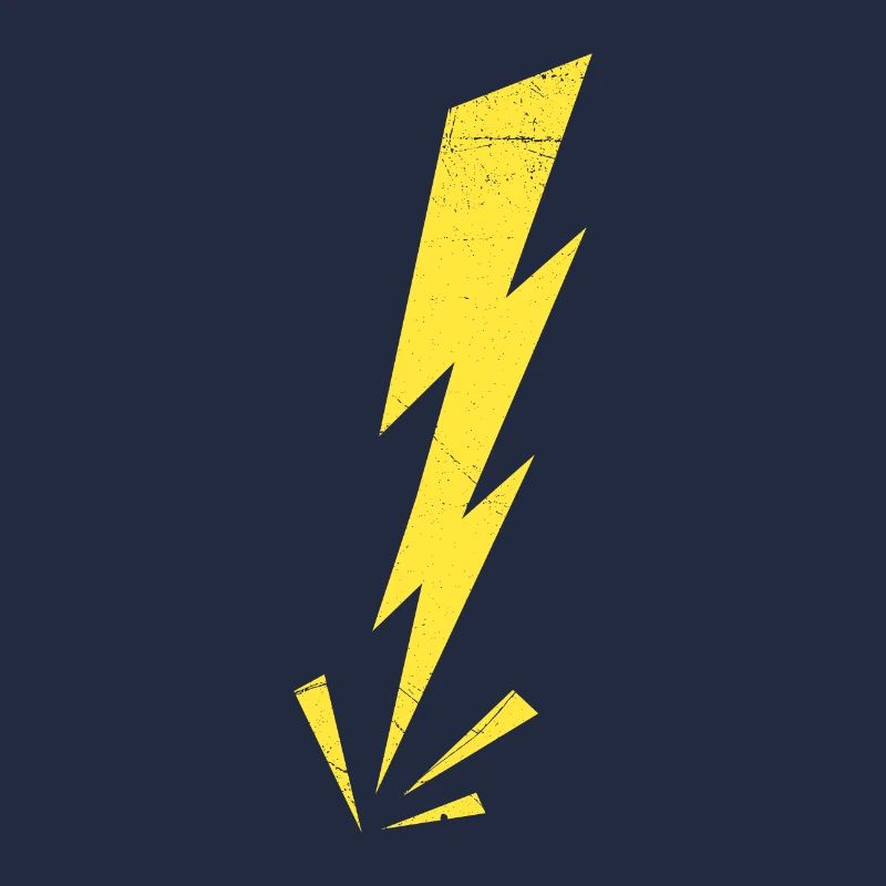 Lightning Thunder Lightning Angry Warning Gift Idée