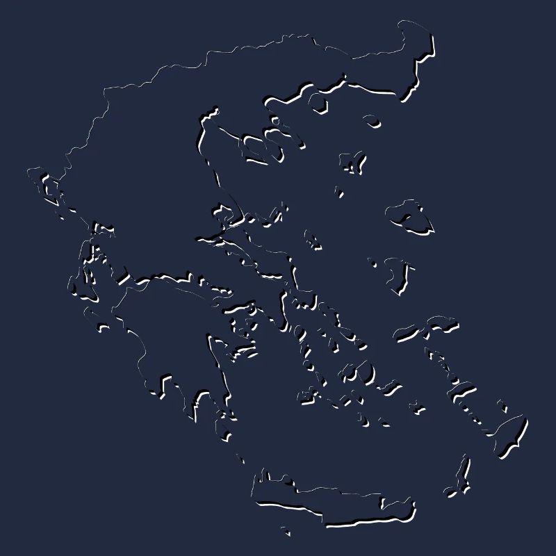 Carte de la Grèce comme plan