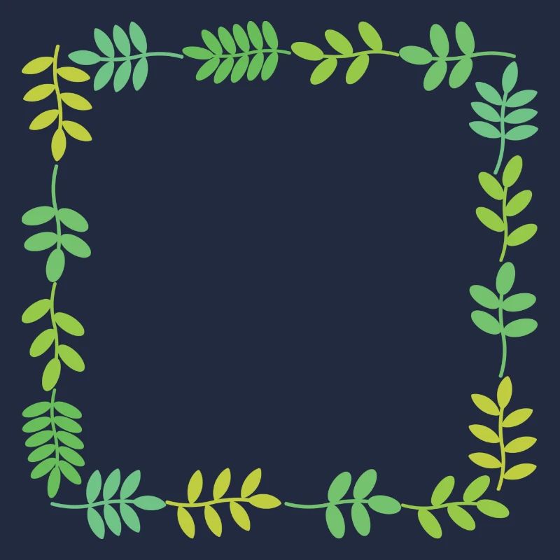 Rahmen mit Blättern