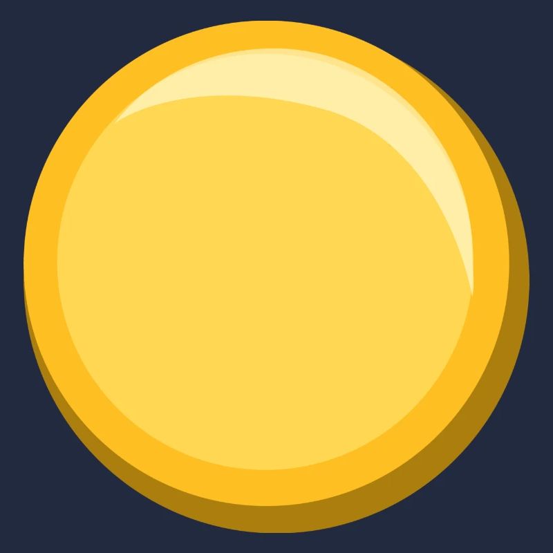 Bouton d’icône de modèle de modèle d’autocollant doré