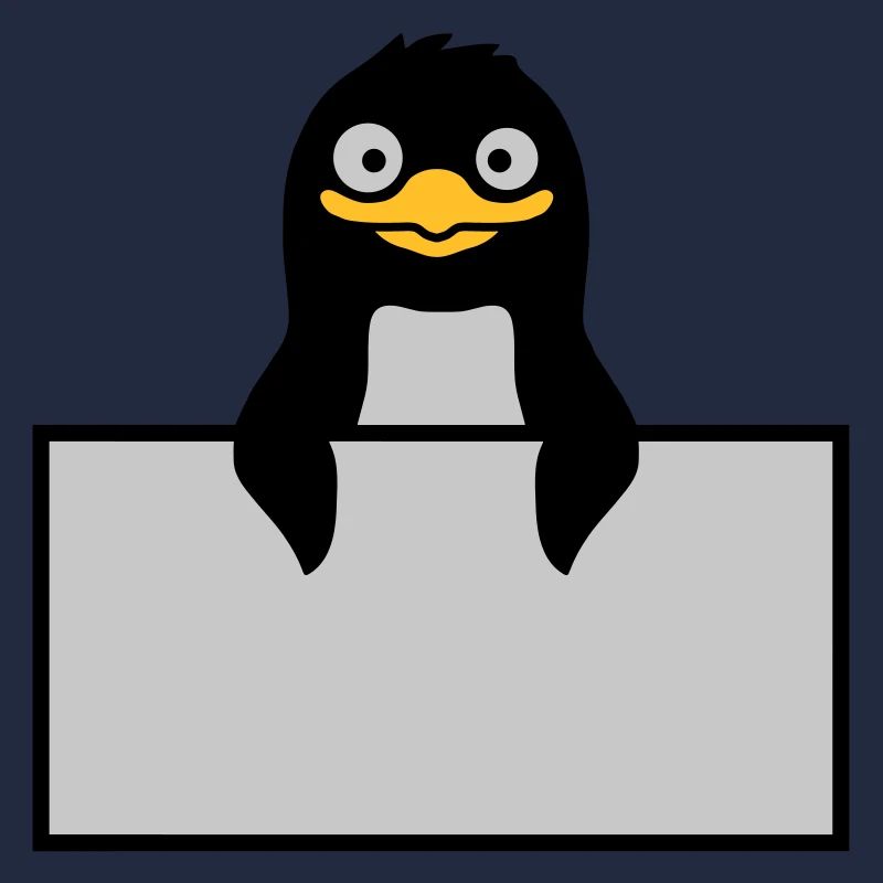 Alberner Penguin derrière Schild