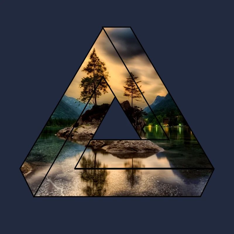 Nature Triangle Forest Lac