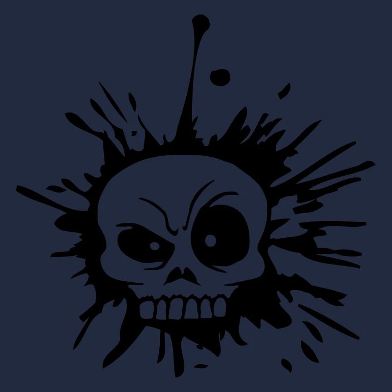 Drops Skeptical Facial Expression Skull