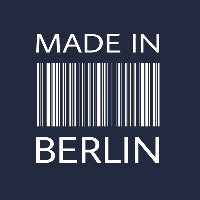 Made in Berlin Barcode | Hauptsadt Geschenk