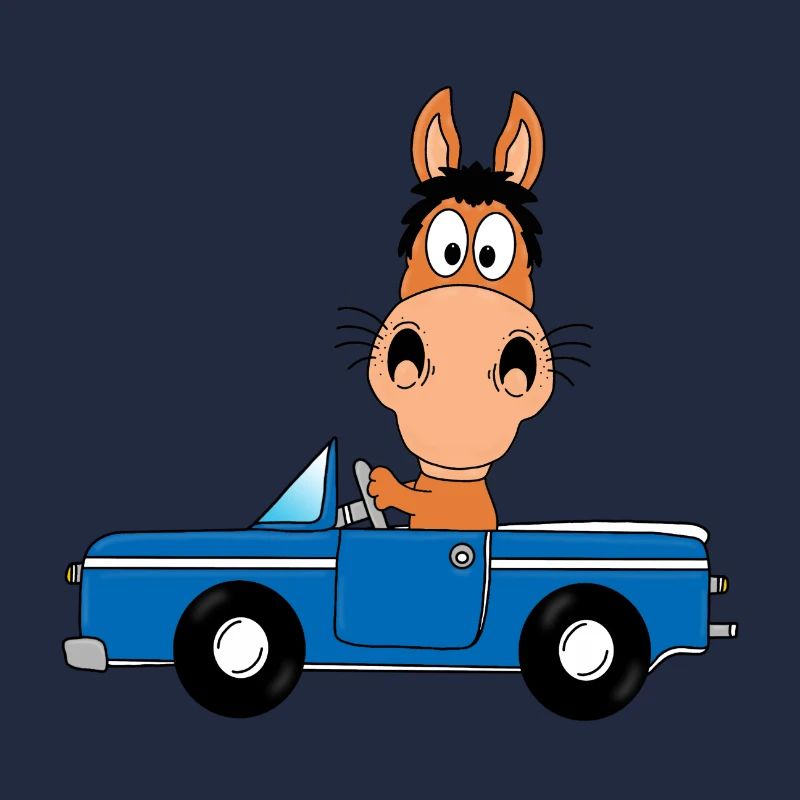 PFERD - PONY - AUTO - TIER - TIERISCH