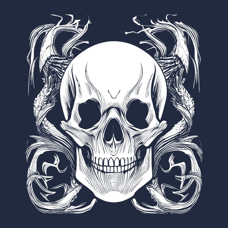 Halloween- oder Horror- Totenschädel