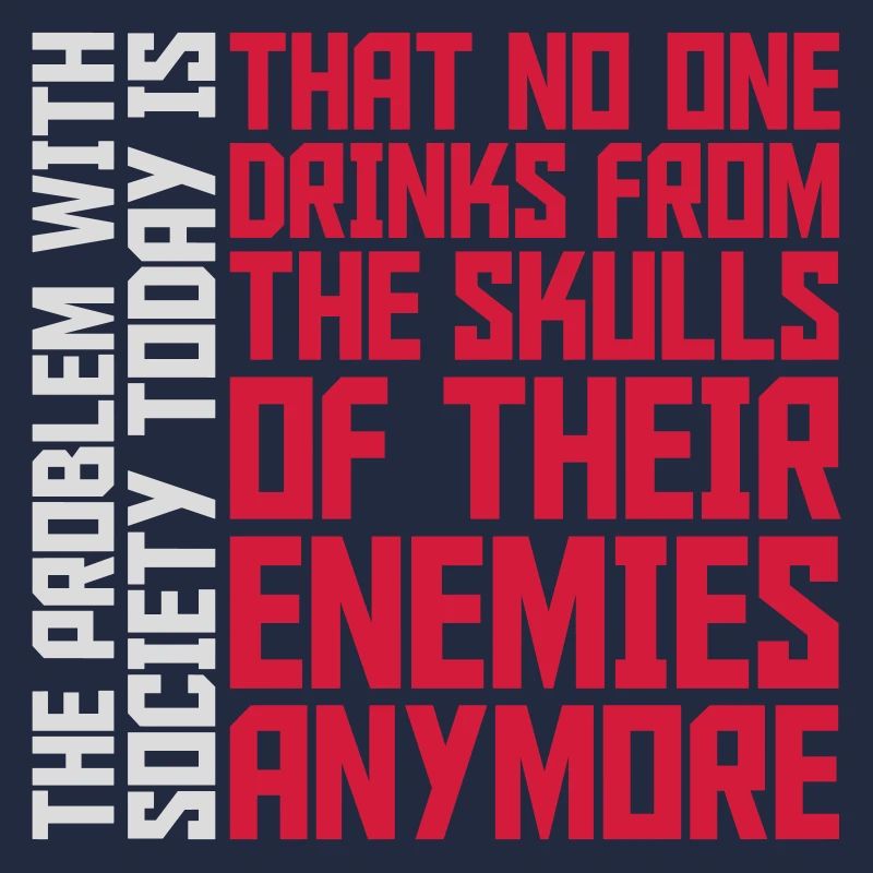 drinks from enemies skulls