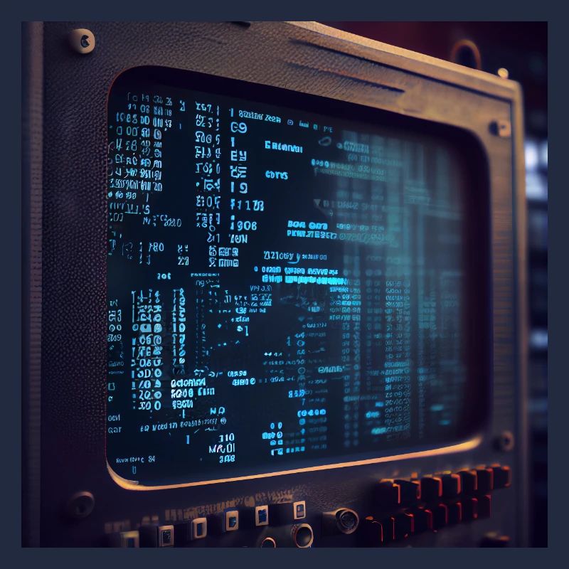 Code sur un écran de PC