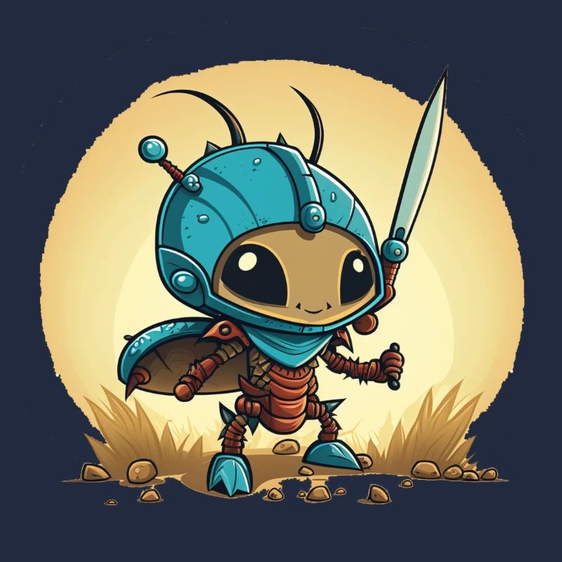 A cute ant warrior