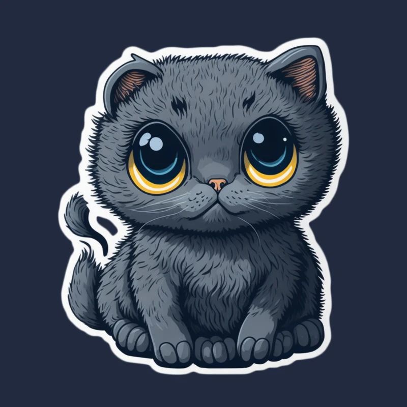 Mignon chat gris