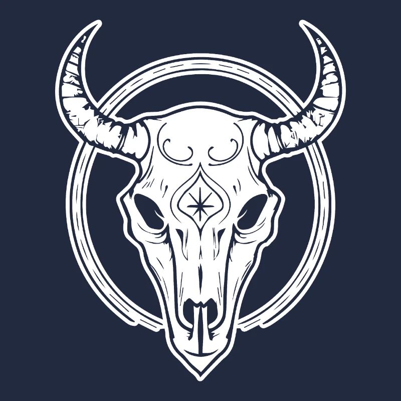 Crâne de vache Boho