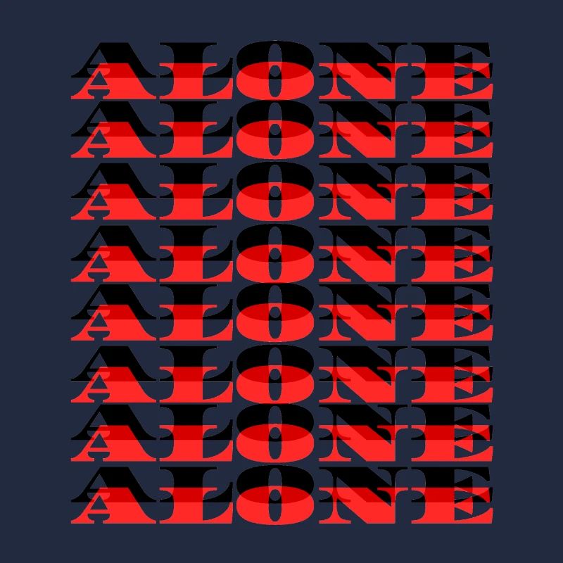 Alone - Schwarz/Rot