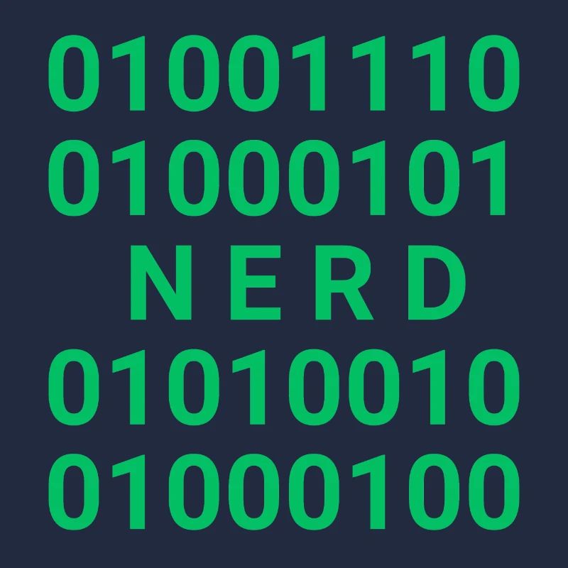 Nerd in Binärcode