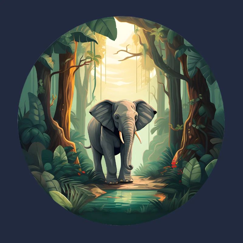 Éléphant de la forêt tropicale