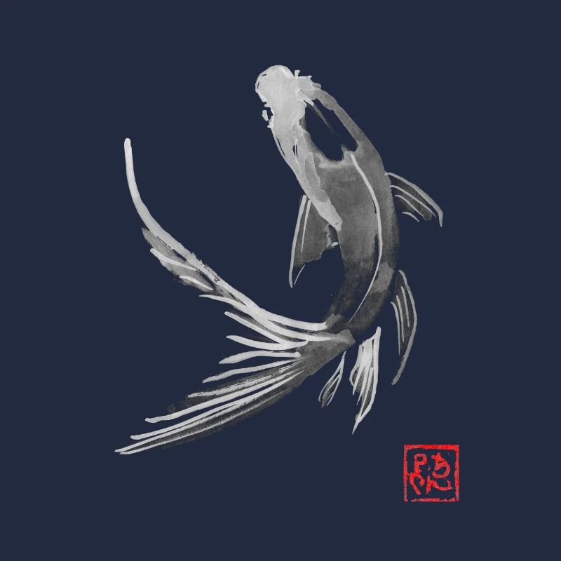 carp koi black