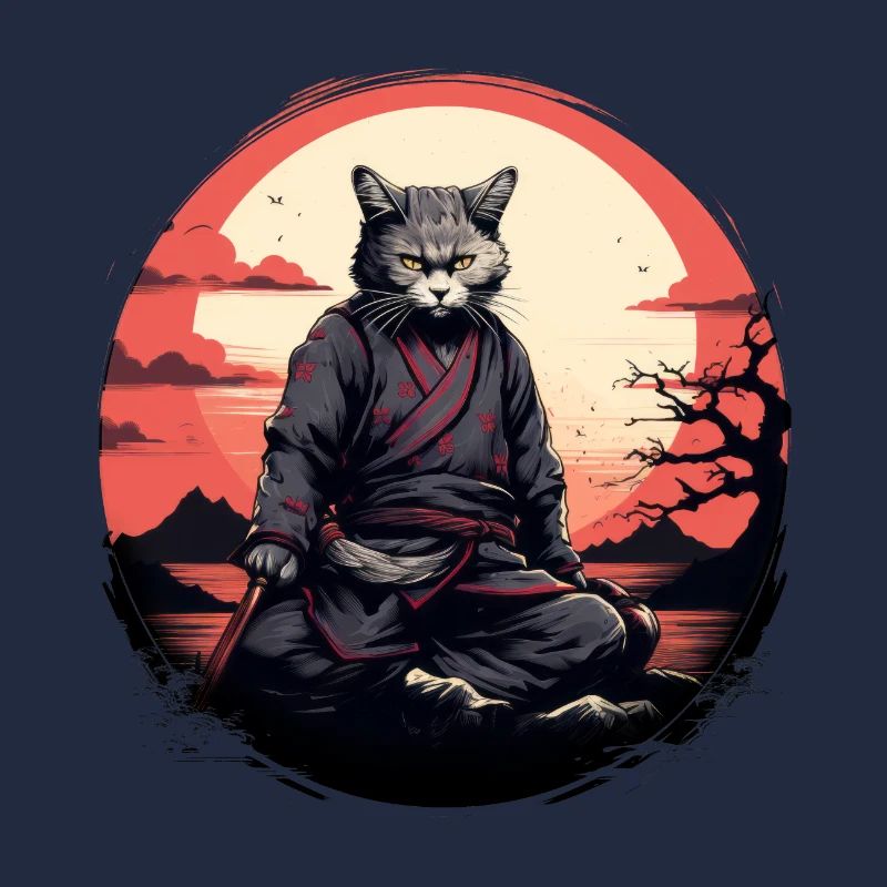 Cat samurai