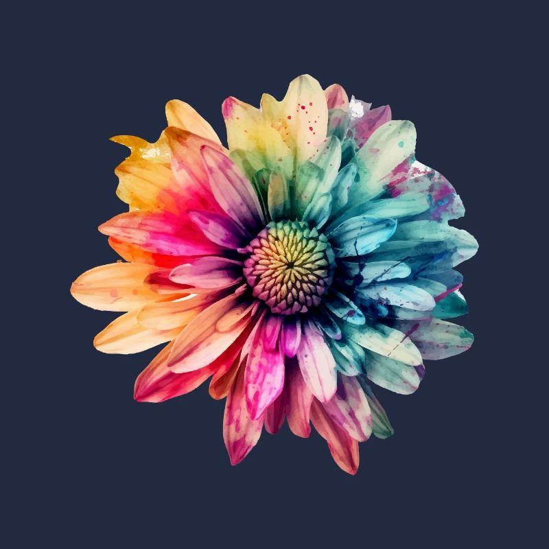 Multi-Colored Flower 1