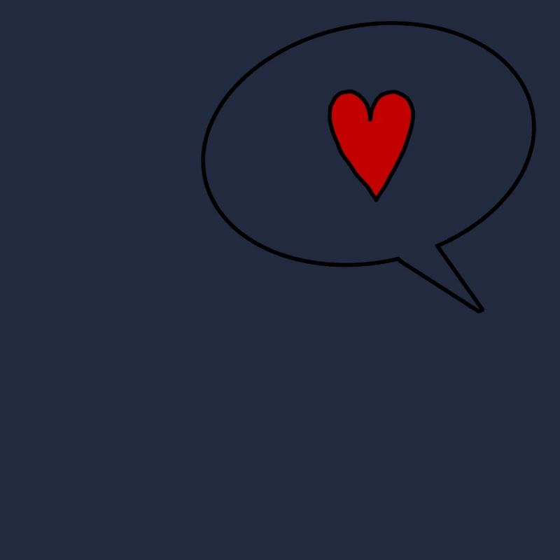 Speechbubble with Heart